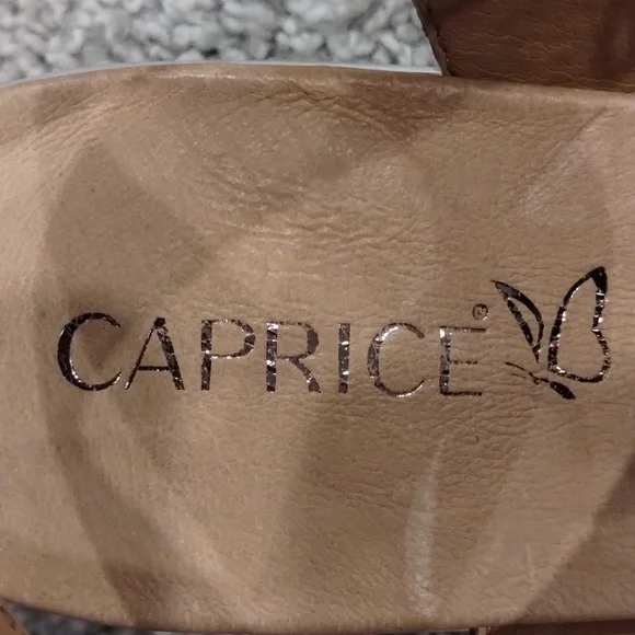 CAPRICE Black, Silver, and White Women's Sandals - Picture 2 of 6